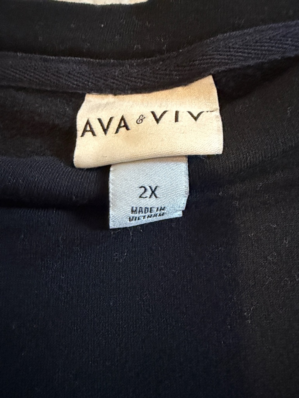 Ava & Viv Black Crewneck Women's Sweater - Picture 2 of 5
